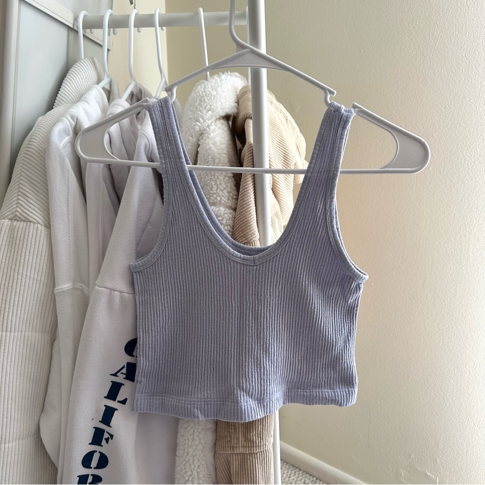 urban outfitters ribbed lavender tank top